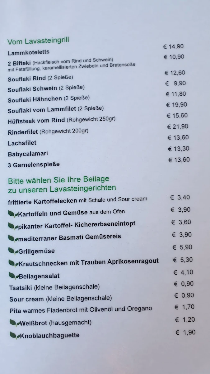 Speisekarte, Symposium Restaurant Augsburg