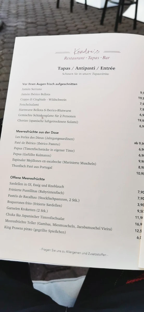Speisekarte photo 1