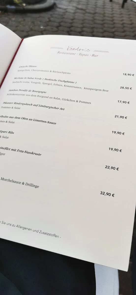 Speisekarte photo 2