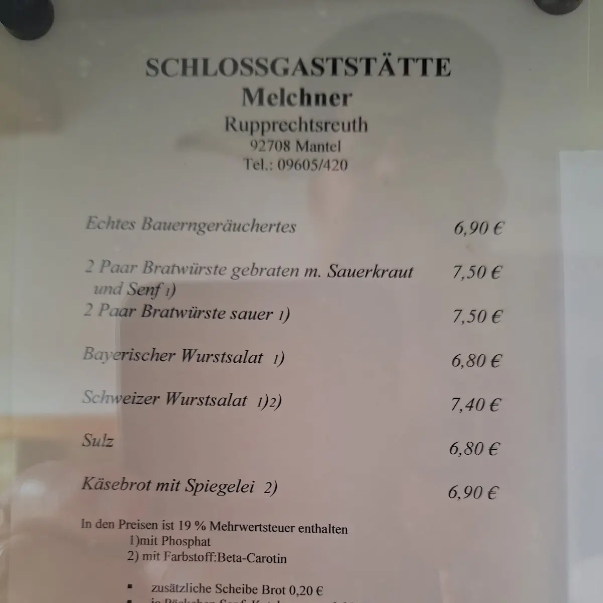 Speisekarte photo 2