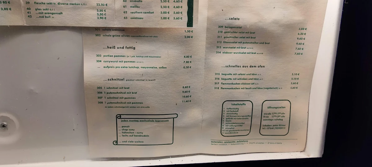 Speisekarte photo 2