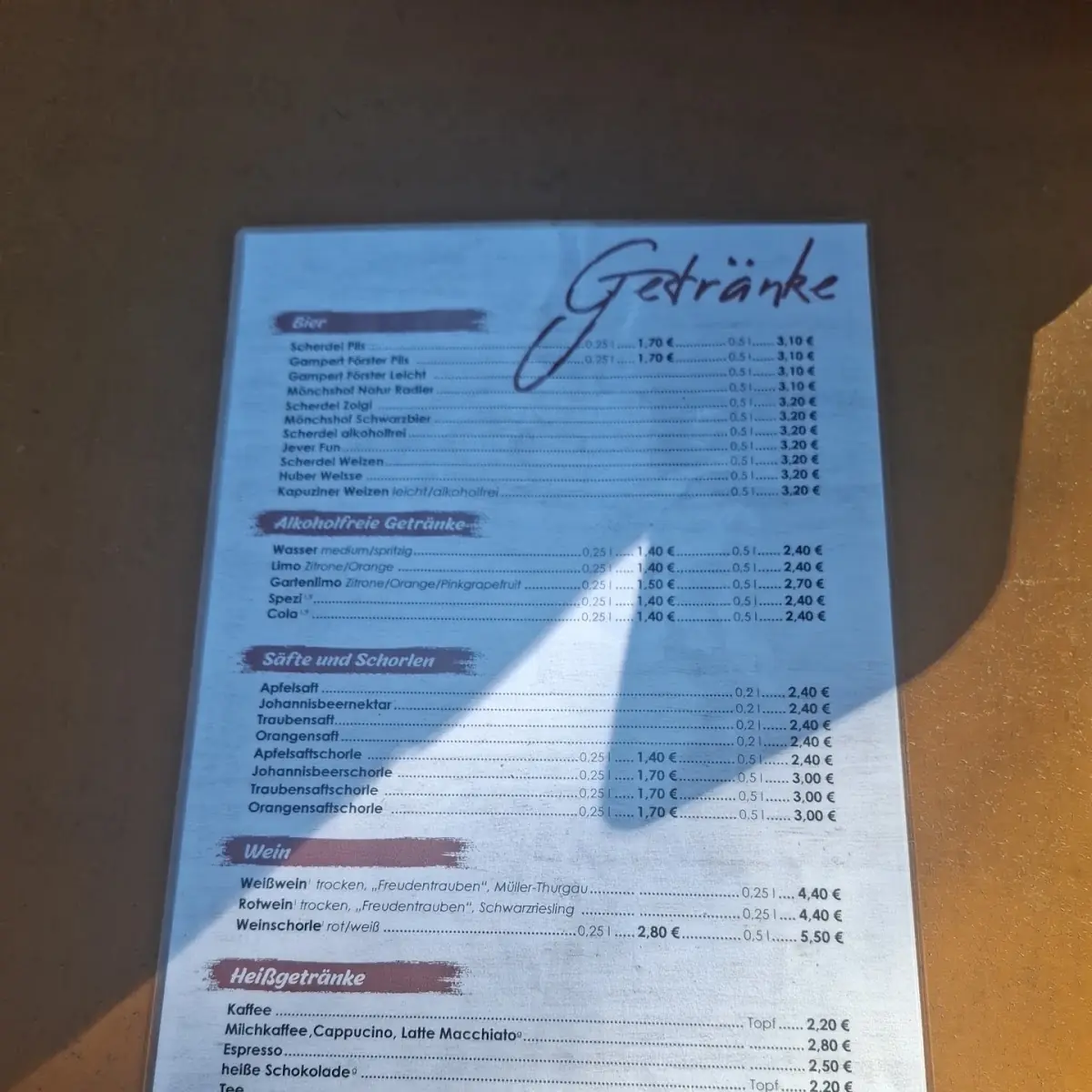 Speisekarte photo 3