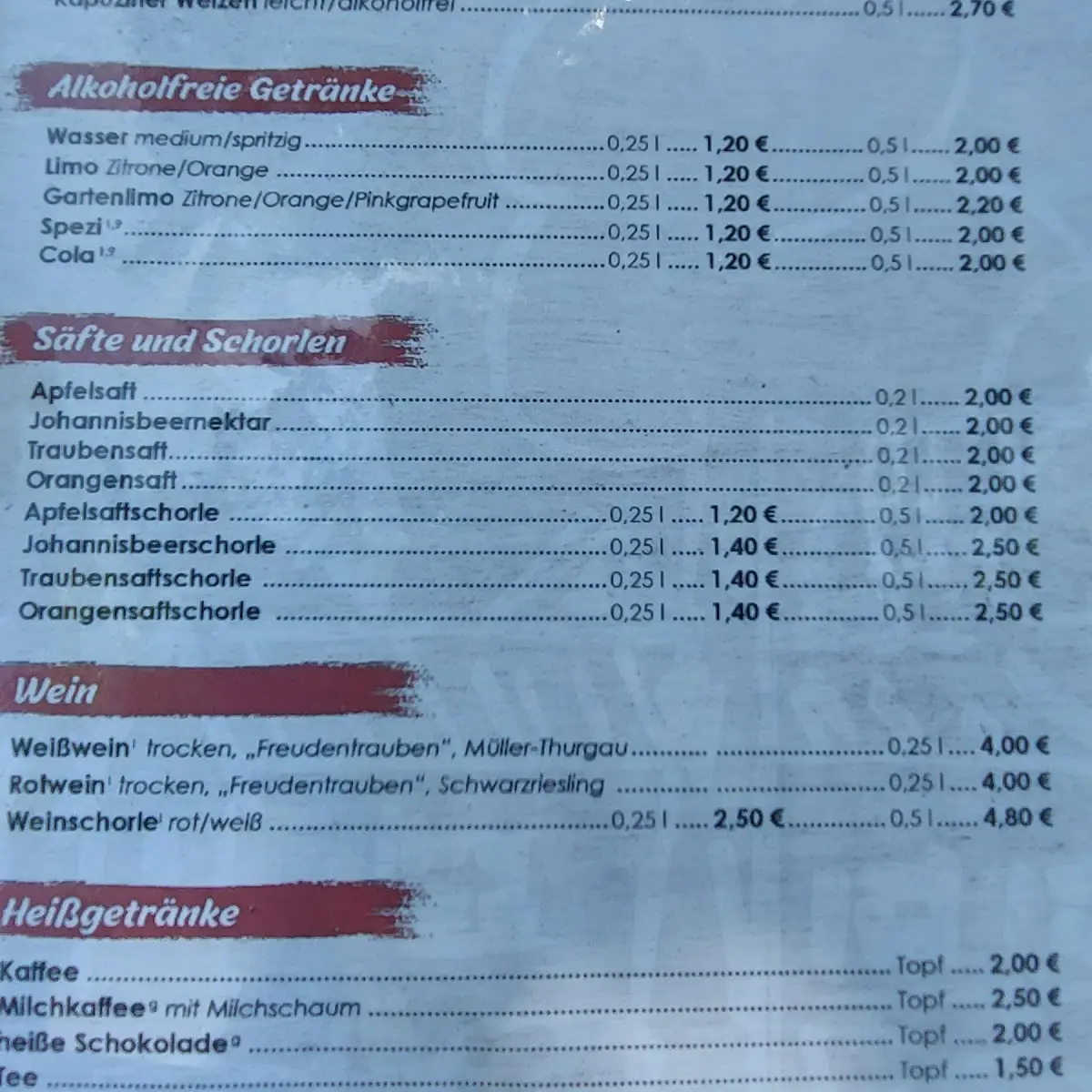 Speisekarte photo 4