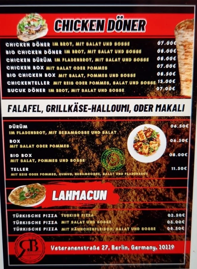 Speisekarte photo 1