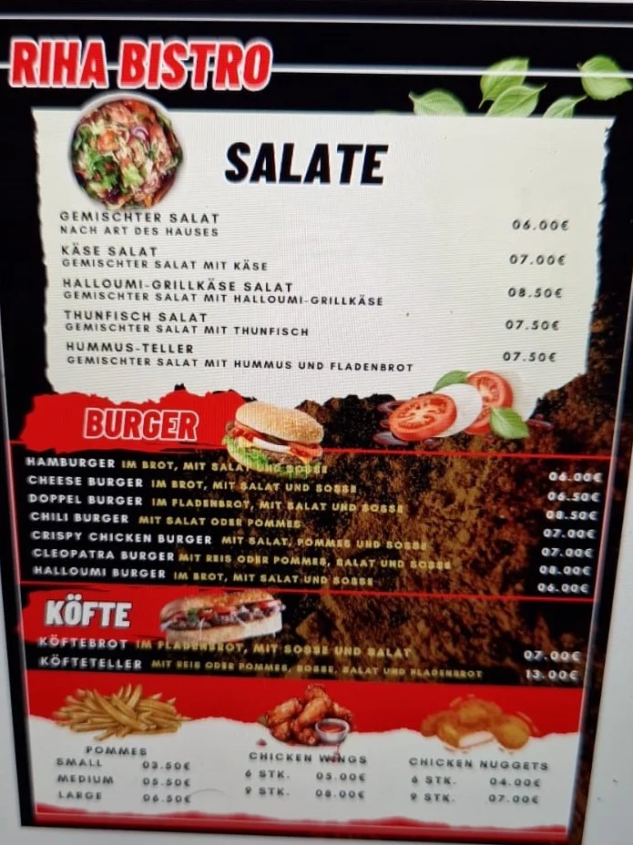 Speisekarte photo 2