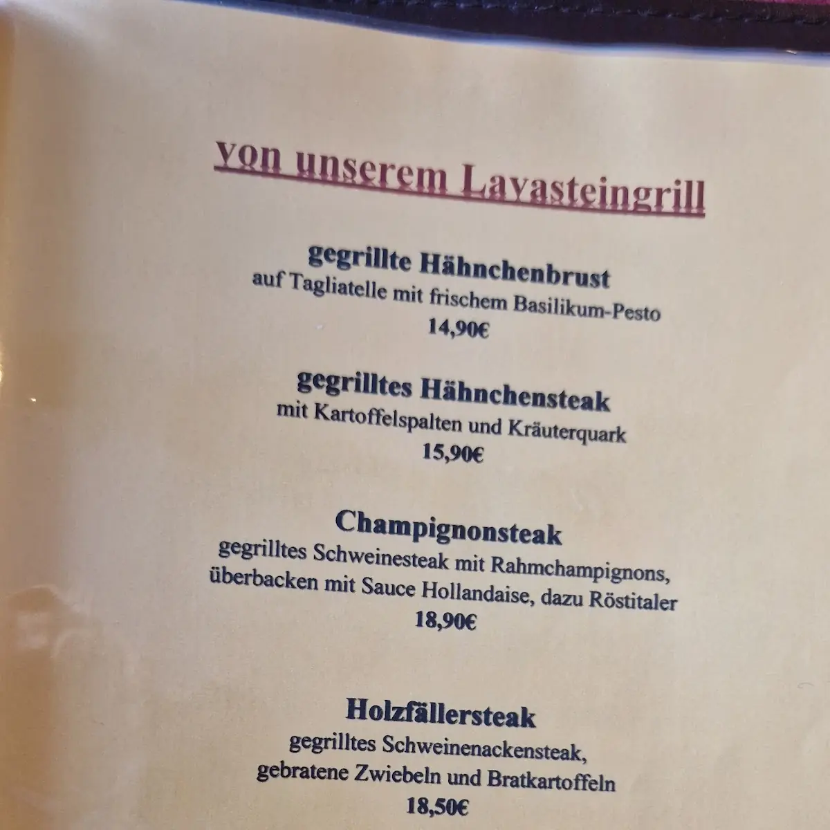Speisekarte photo 5