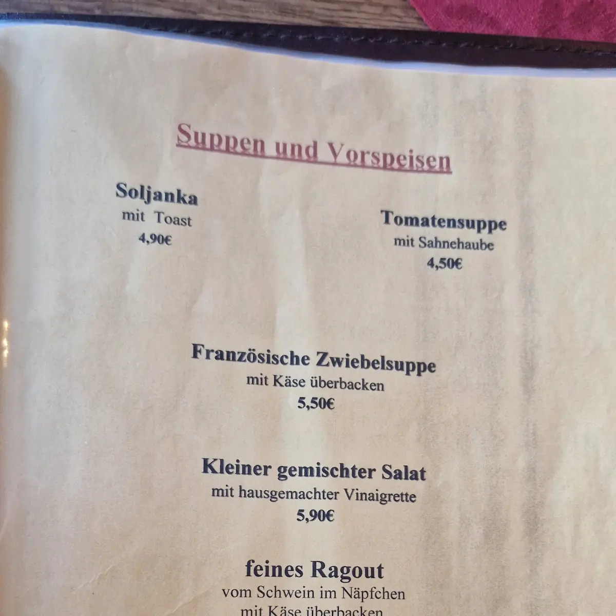 Speisekarte photo 7