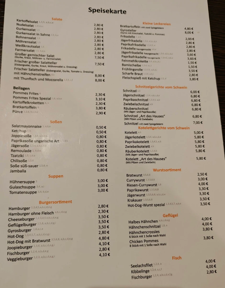 Speisekarte photo 2