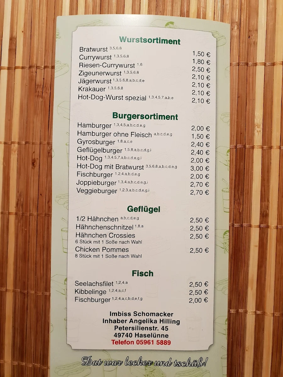 Speisekarte photo 6