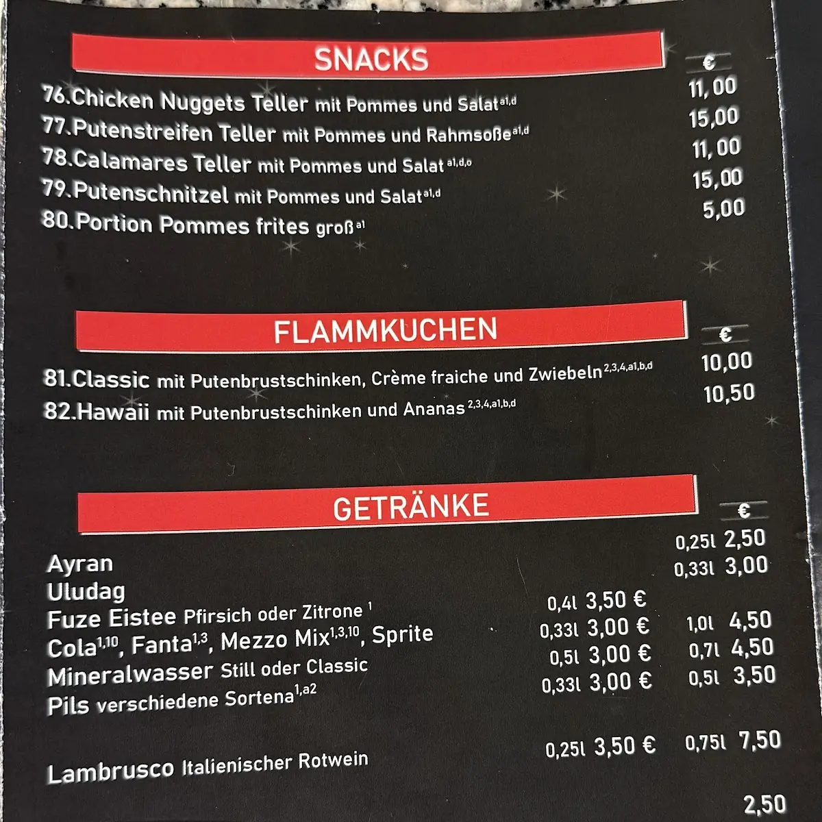 Speisekarte photo 1