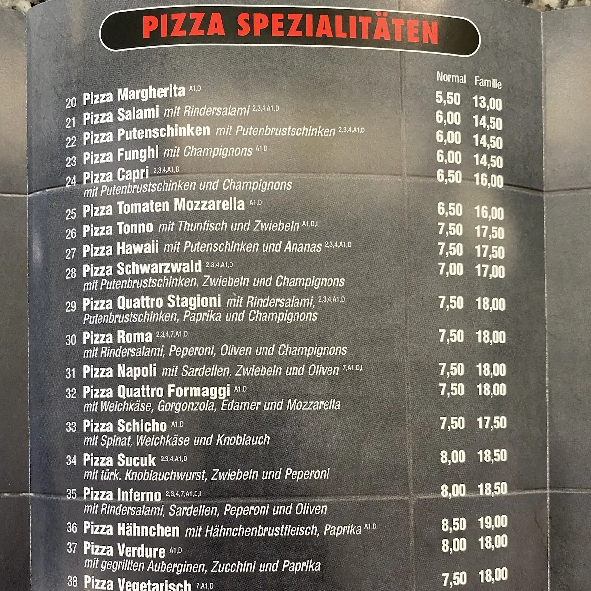 Speisekarte photo 3