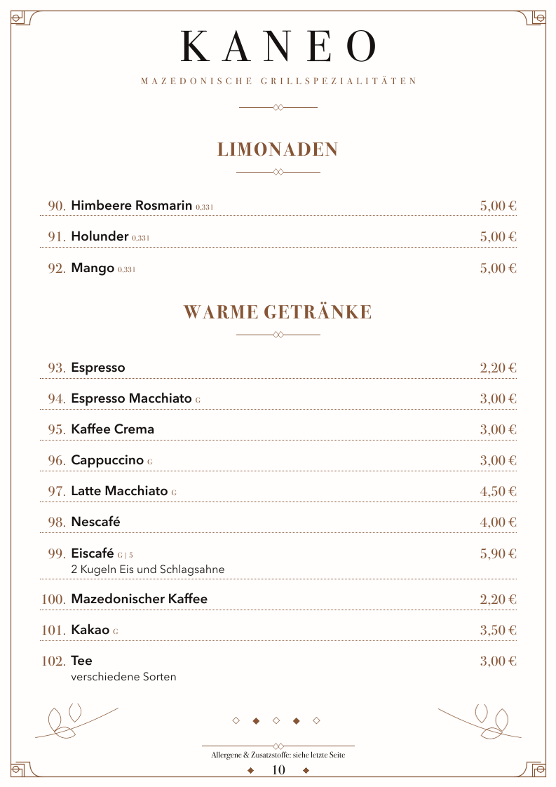 Speisekarte photo 5