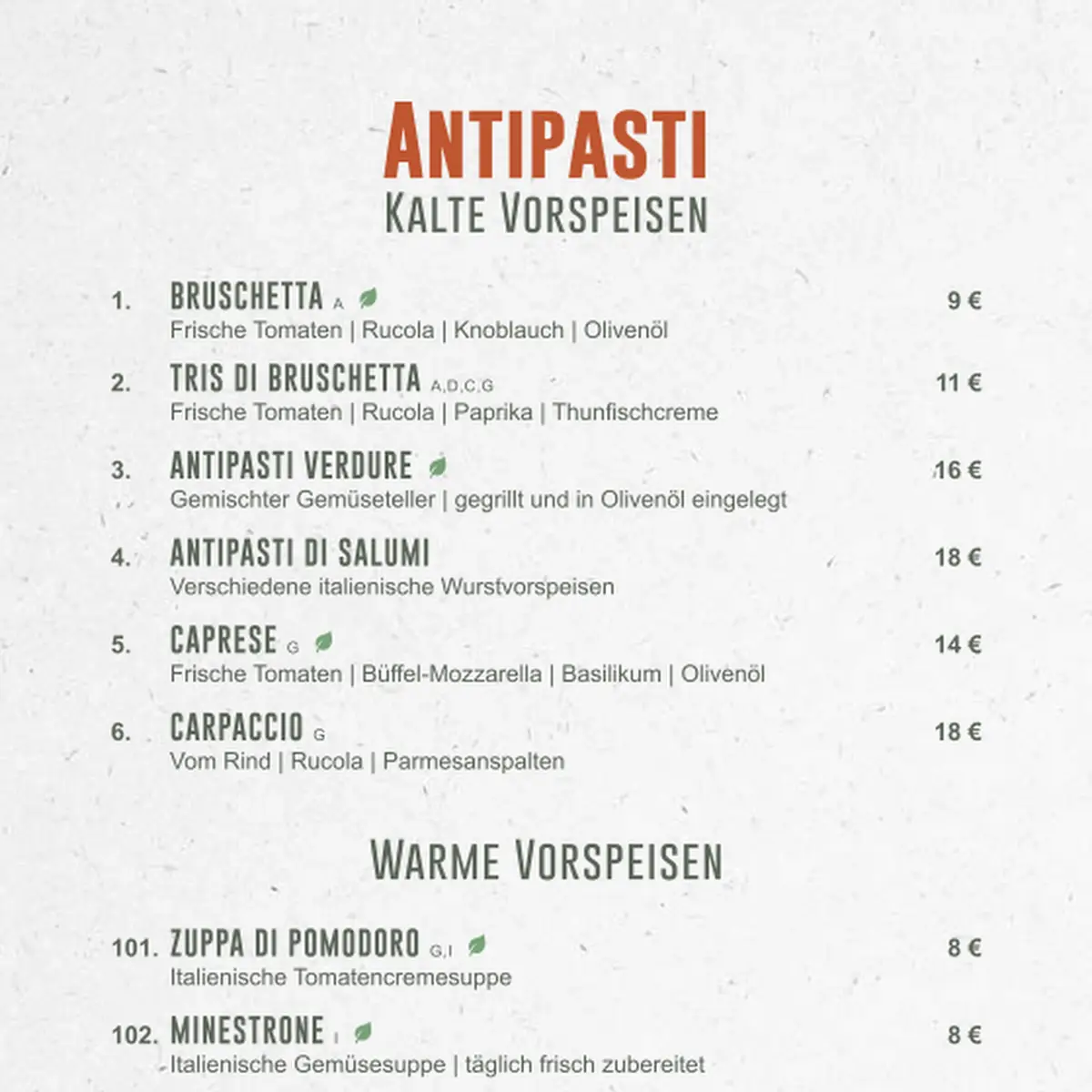 Speisekarte photo 3