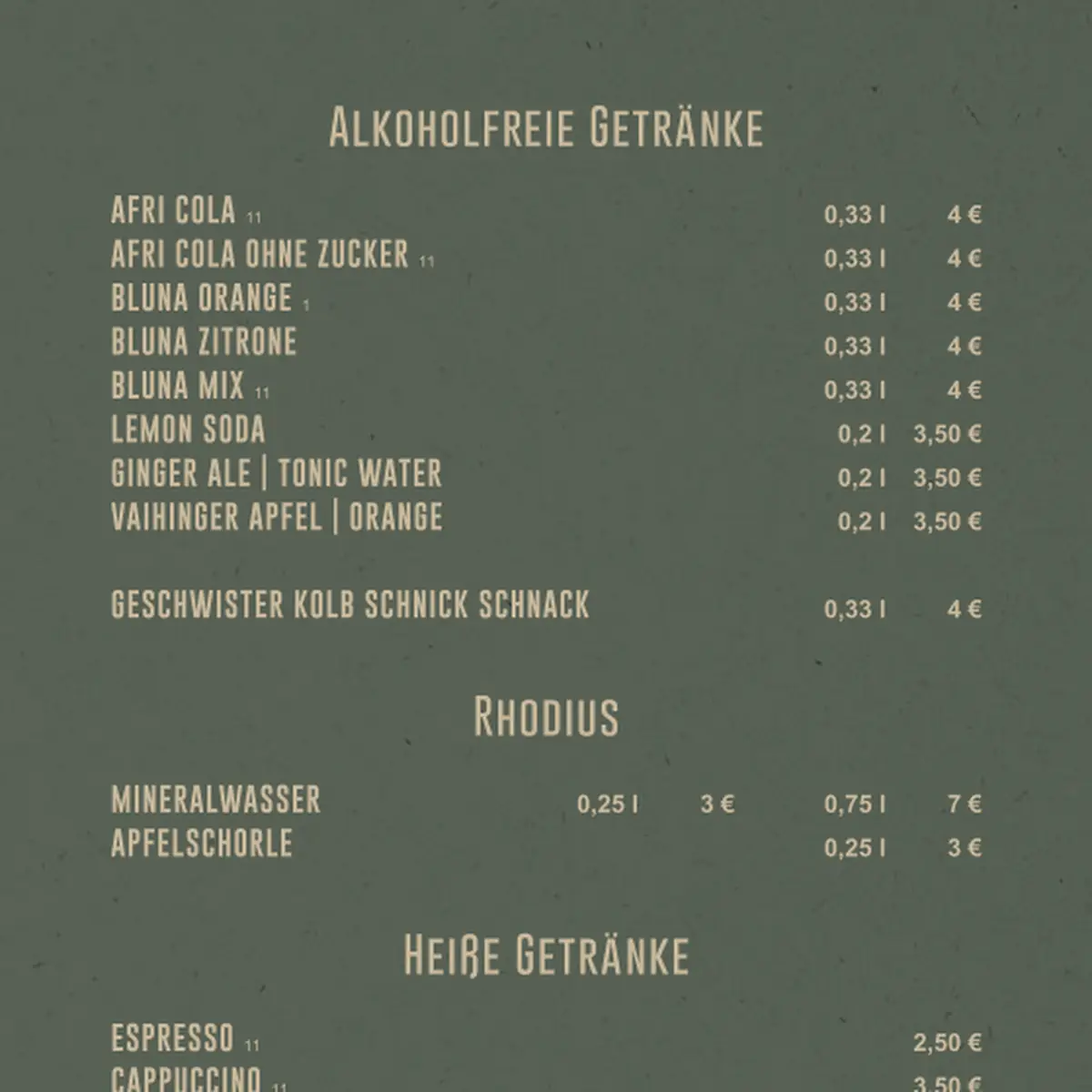 Speisekarte photo 8