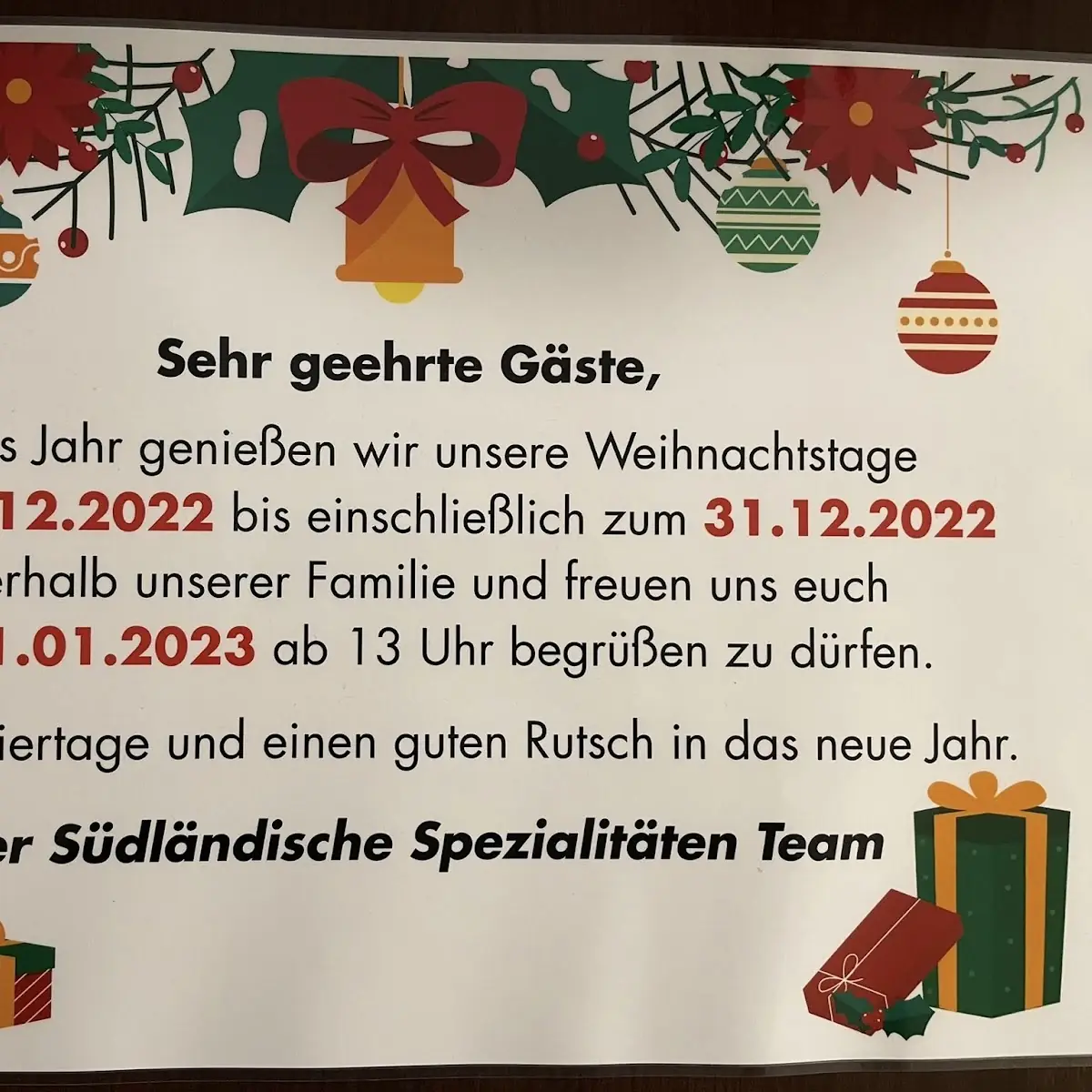 Speisekarte photo 2