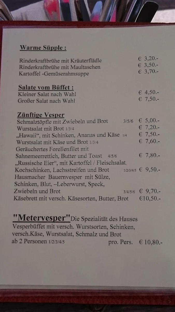 Speisekarte photo 5