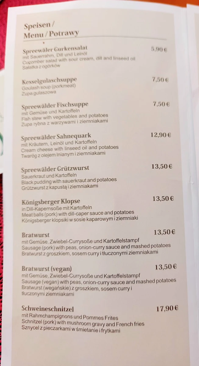Speisekarte photo 3