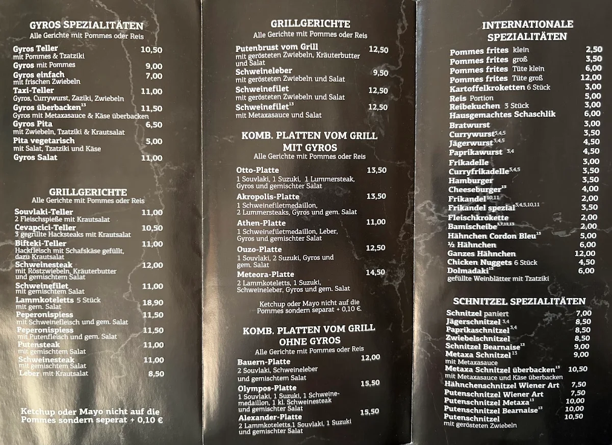 Speisekarte photo 1