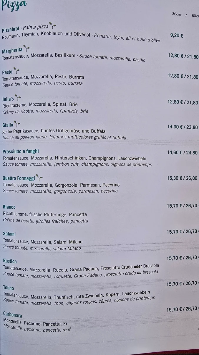 Speisekarte photo 2