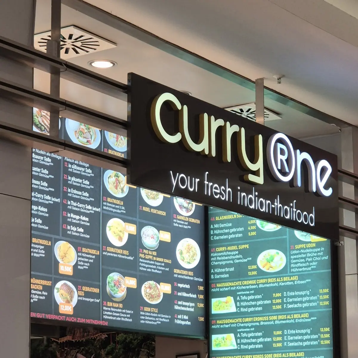 Speisekarte, Curry One