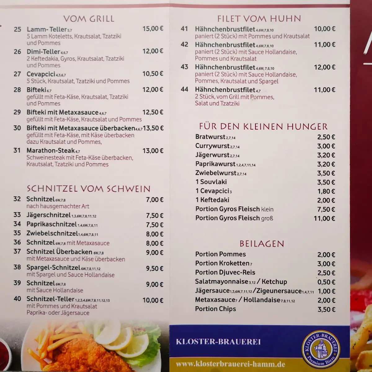 Speisekarte photo 2