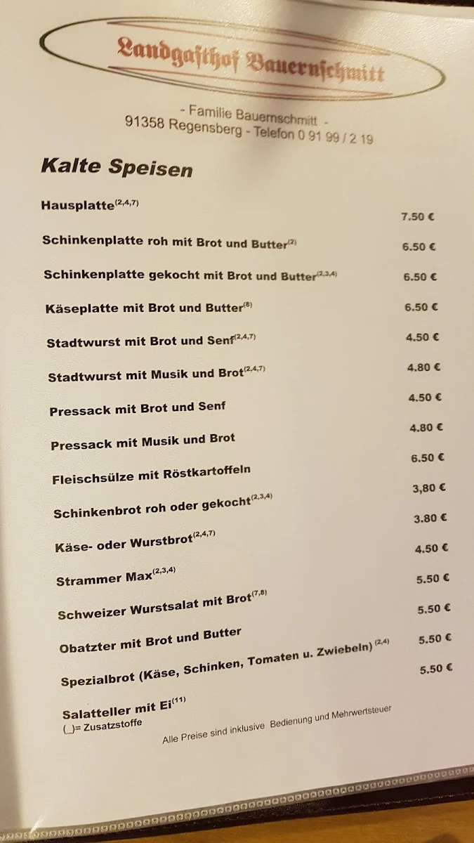 Speisekarte photo 3