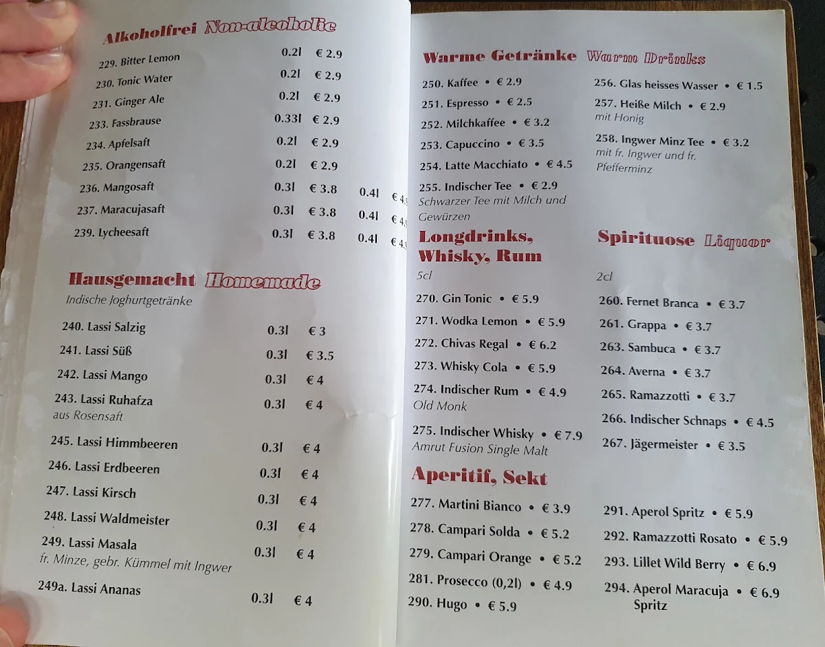 Speisekarte photo 2