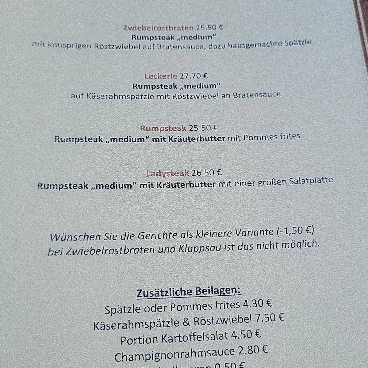 Speisekarte photo 1