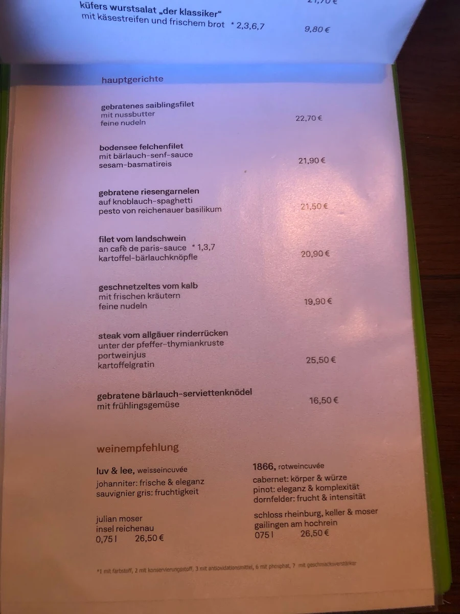 Speisekarte photo 2