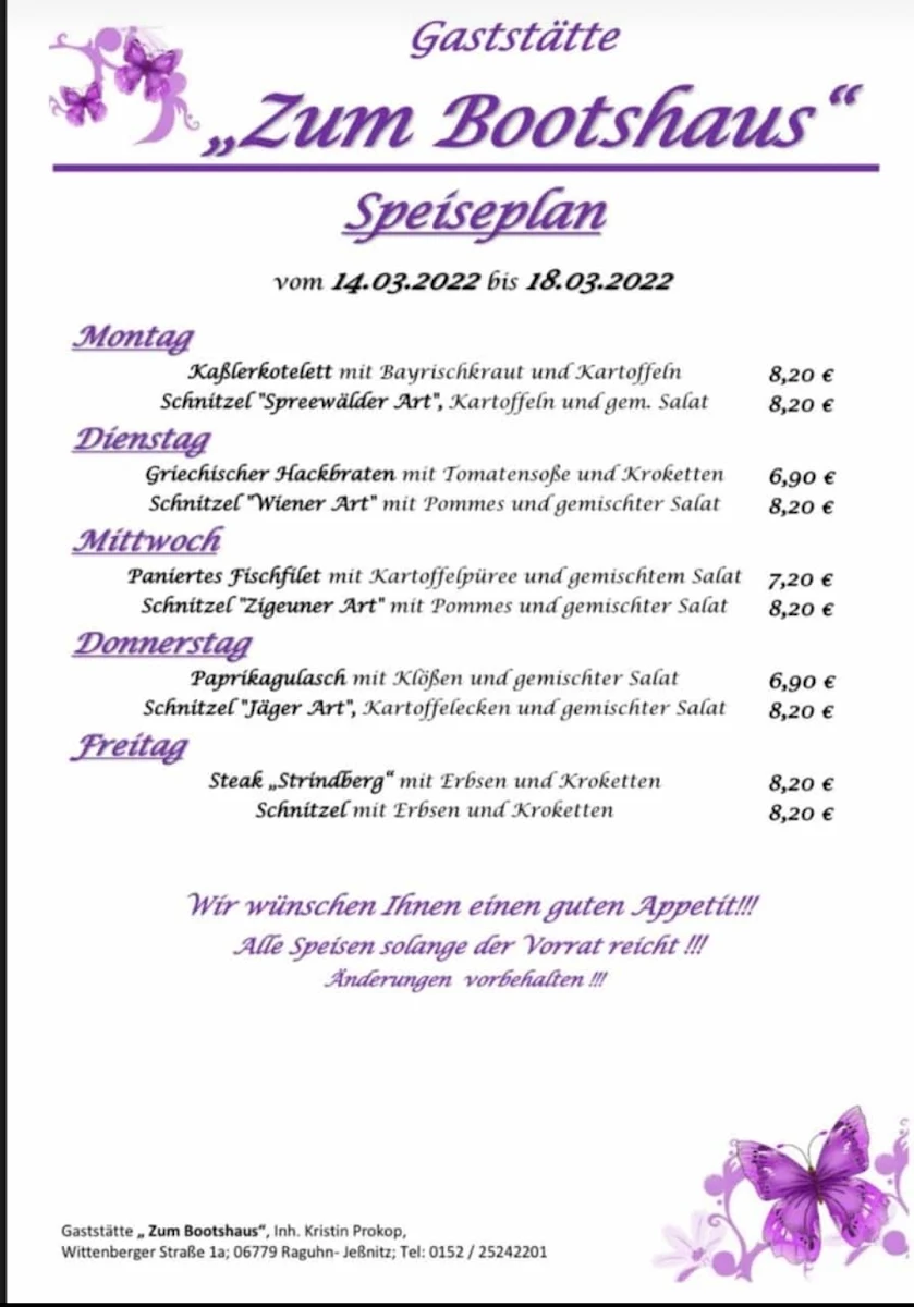 Speisekarte photo 1