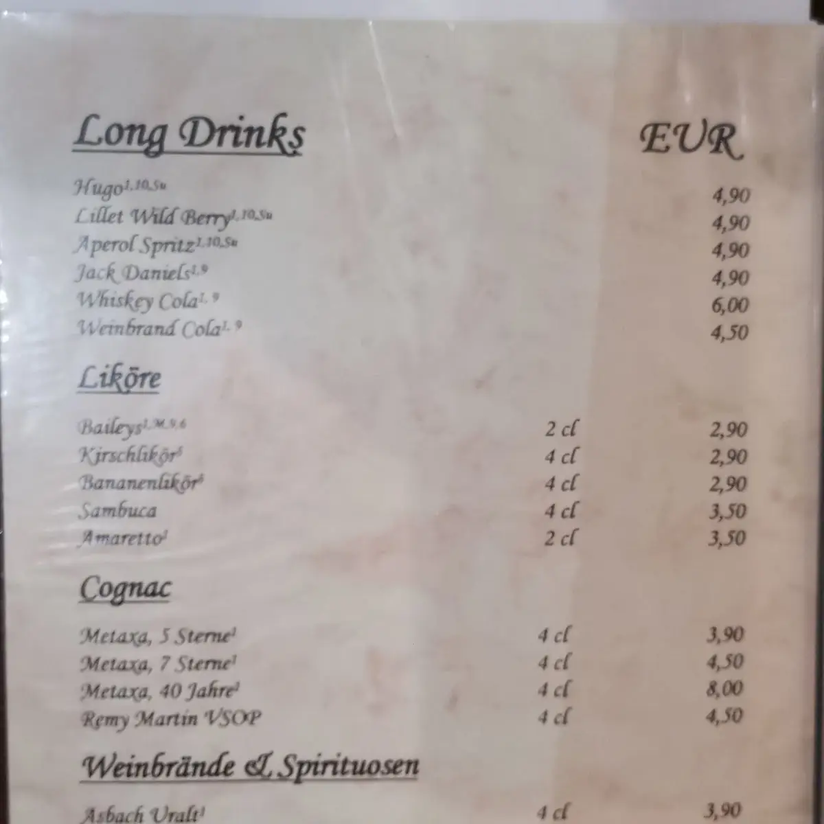 Speisekarte photo 10