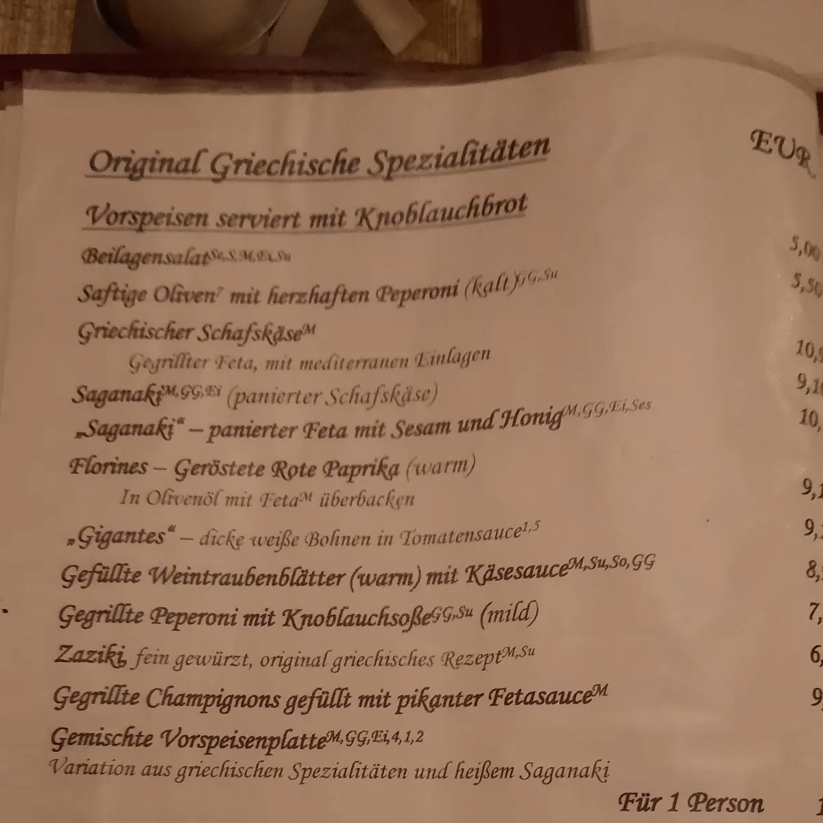 Speisekarte photo 3