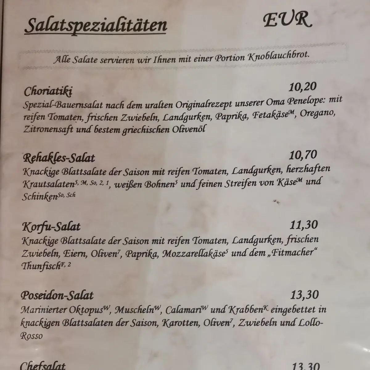 Speisekarte photo 5