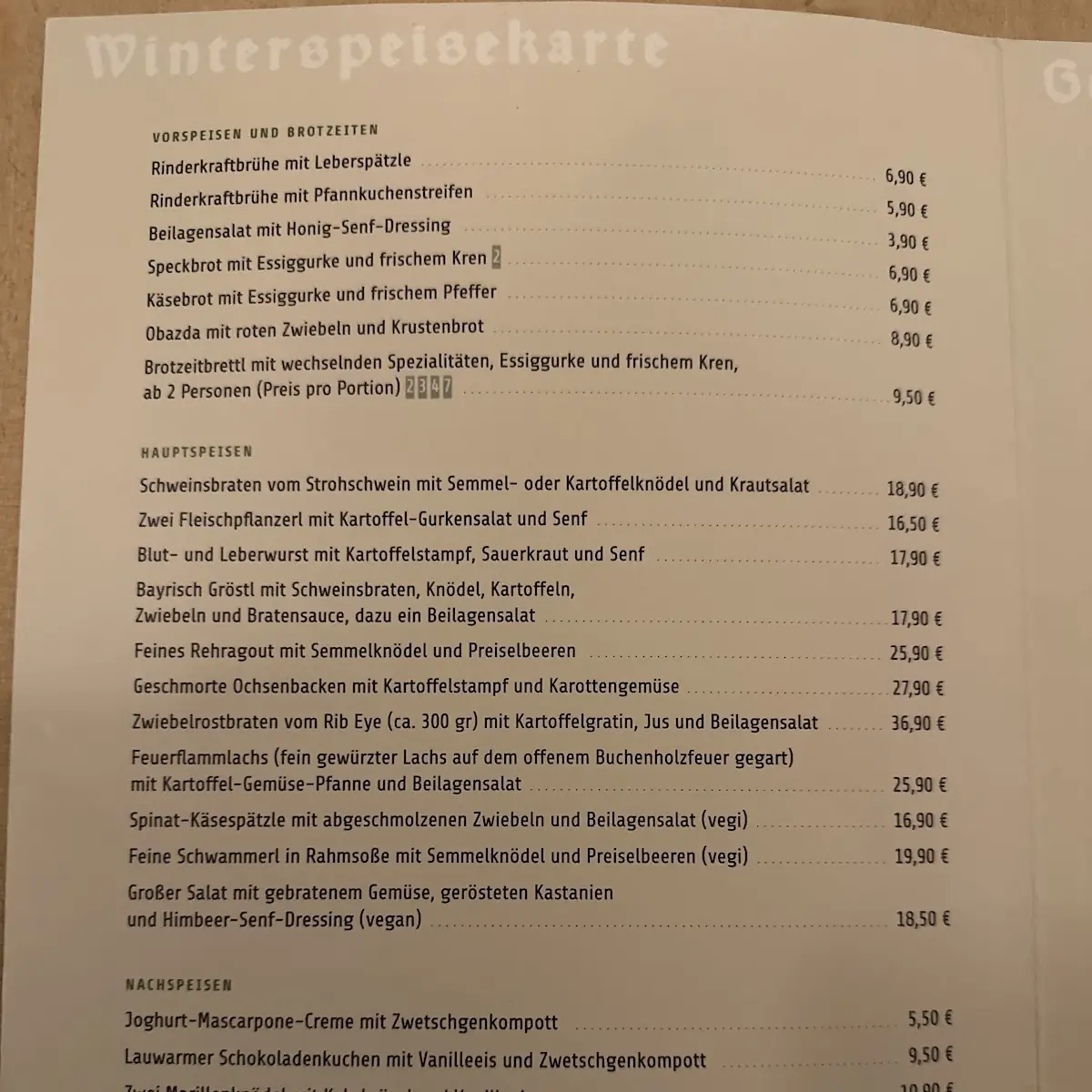 Speisekarte photo 7