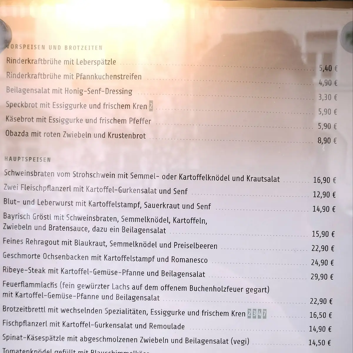 Speisekarte photo 9