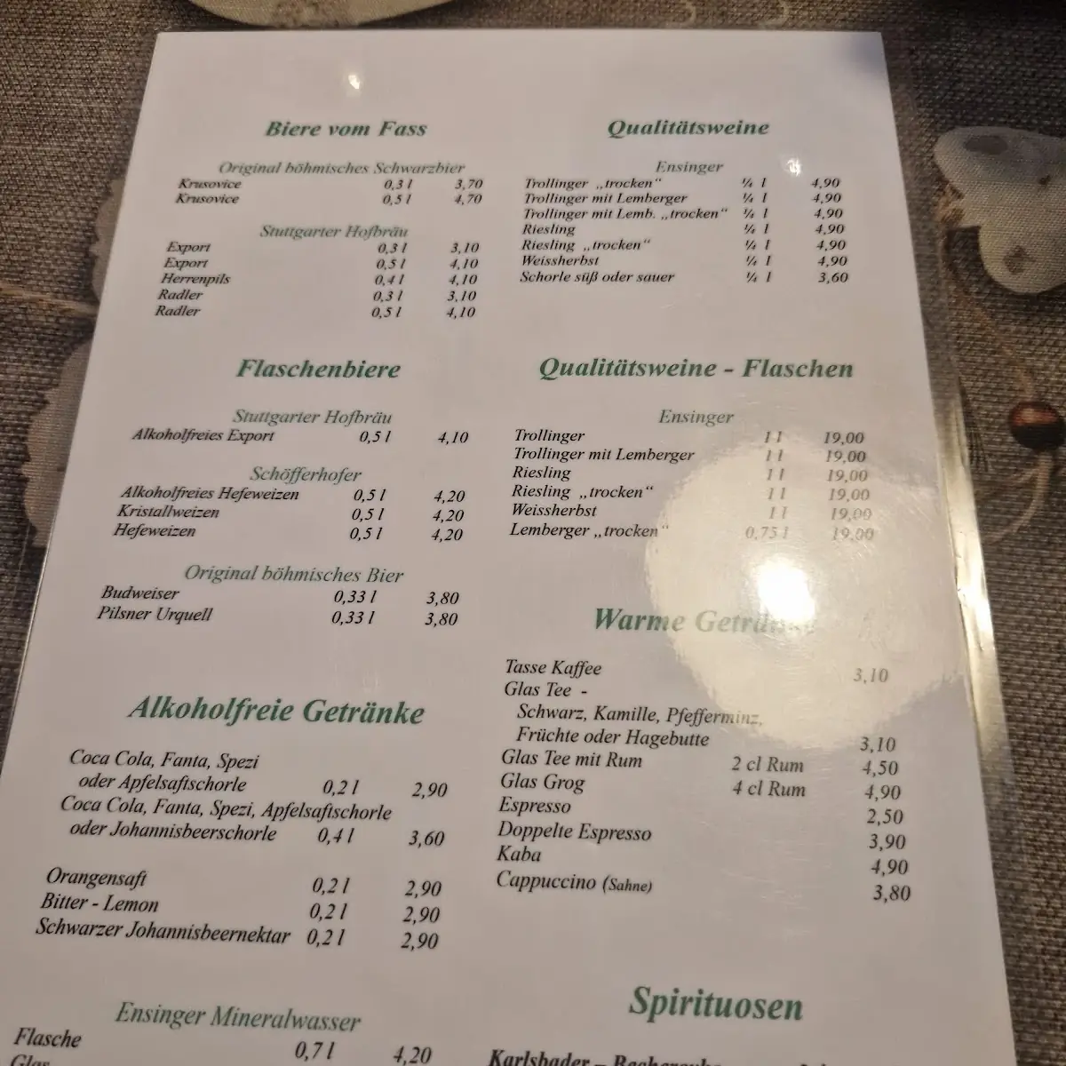 Speisekarte photo 3