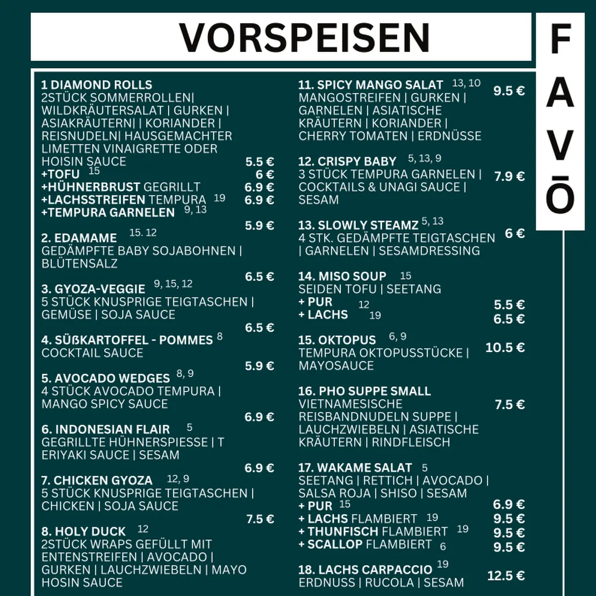 Speisekarte photo 1