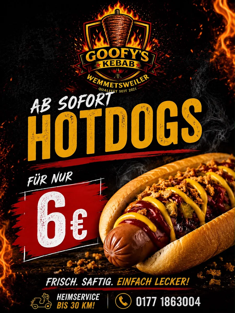 Speisekarte, Goofy's Kebab