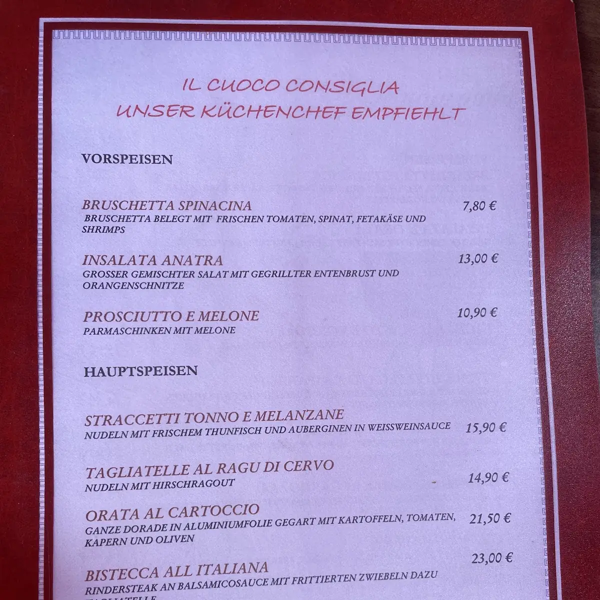 Speisekarte photo 6