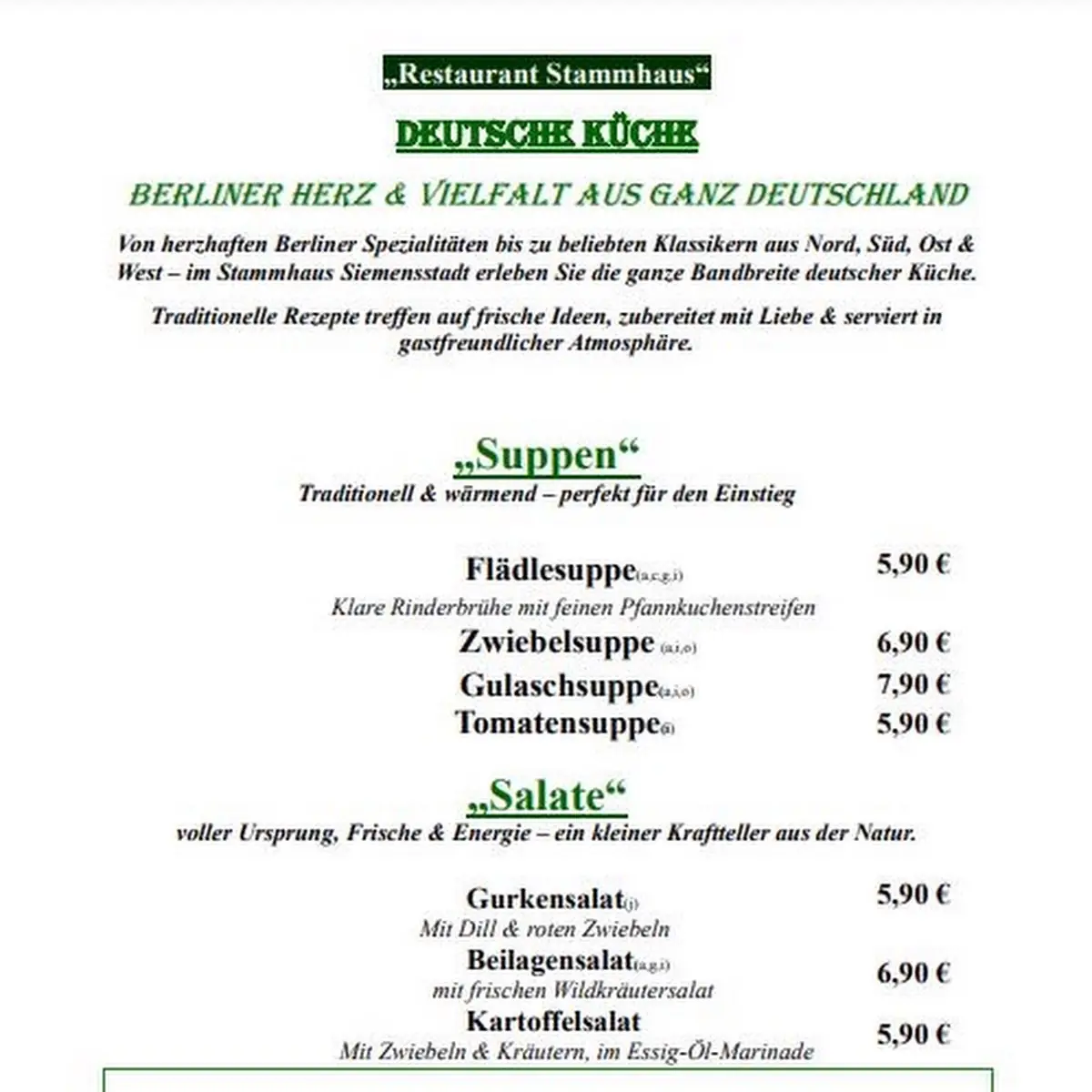 Speisekarte photo 3