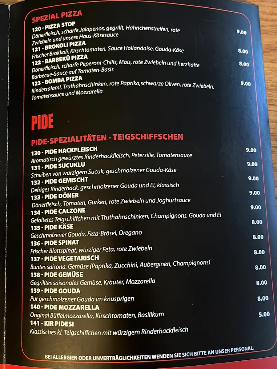 Speisekarte photo 5