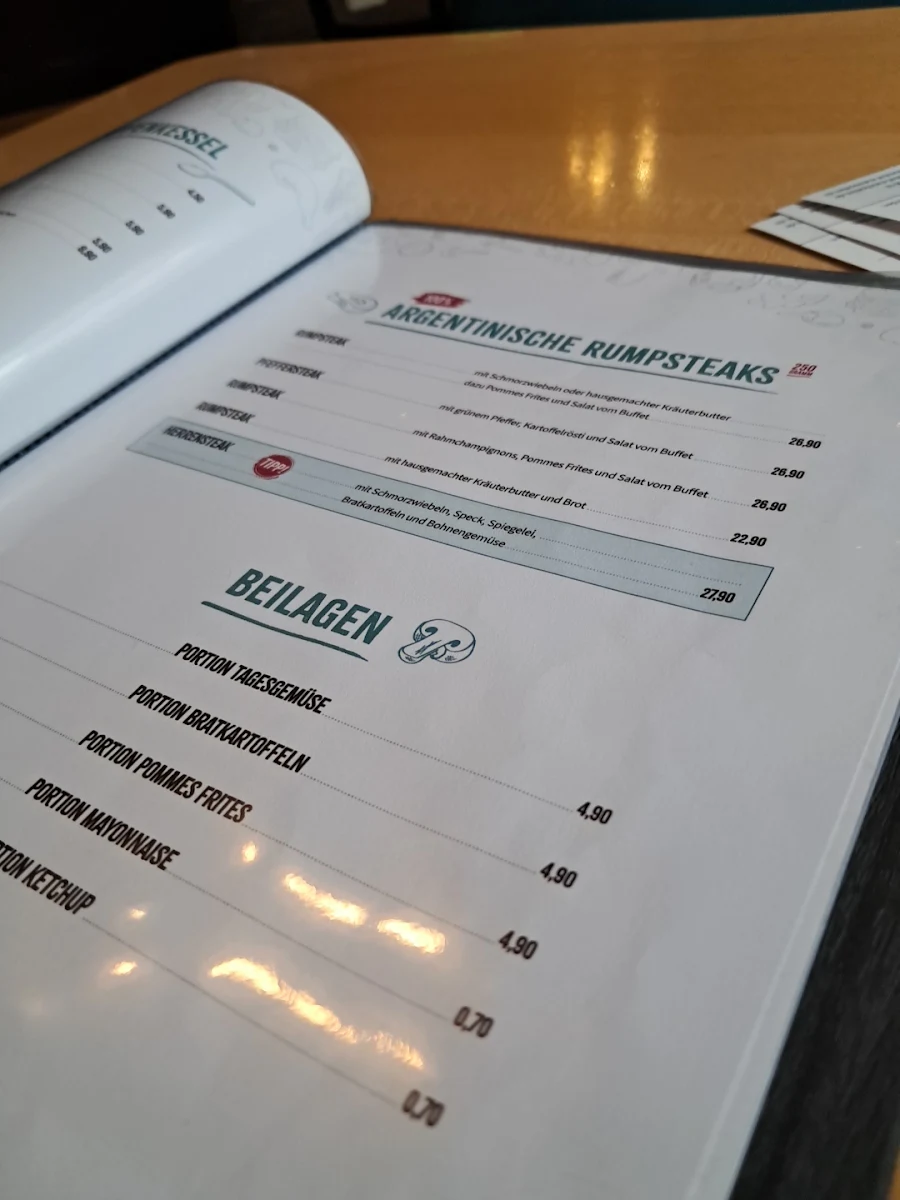 Speisekarte, Jayme's Restaurant