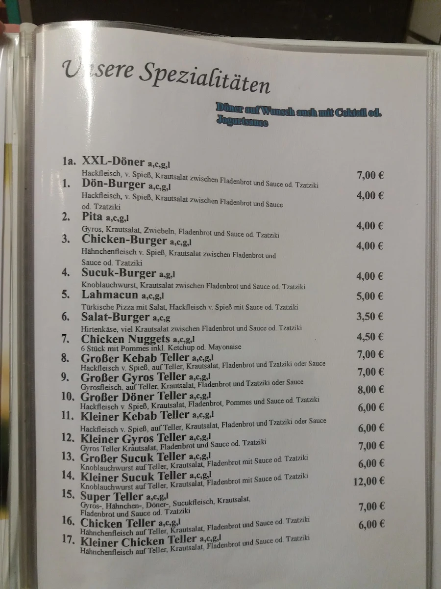 Speisekarte photo 6