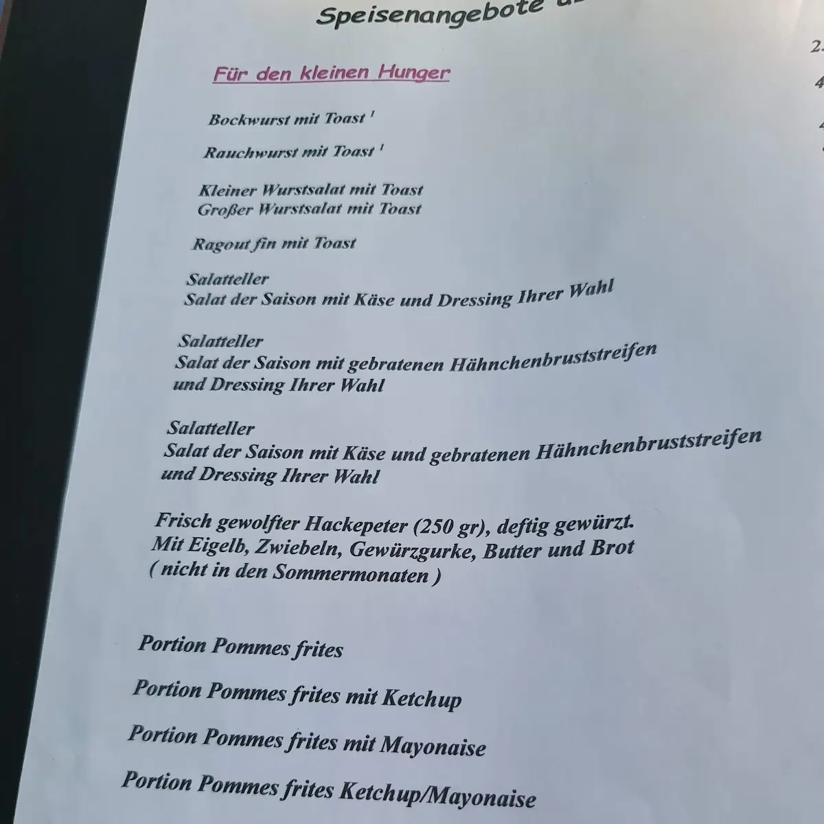 Speisekarte photo 10