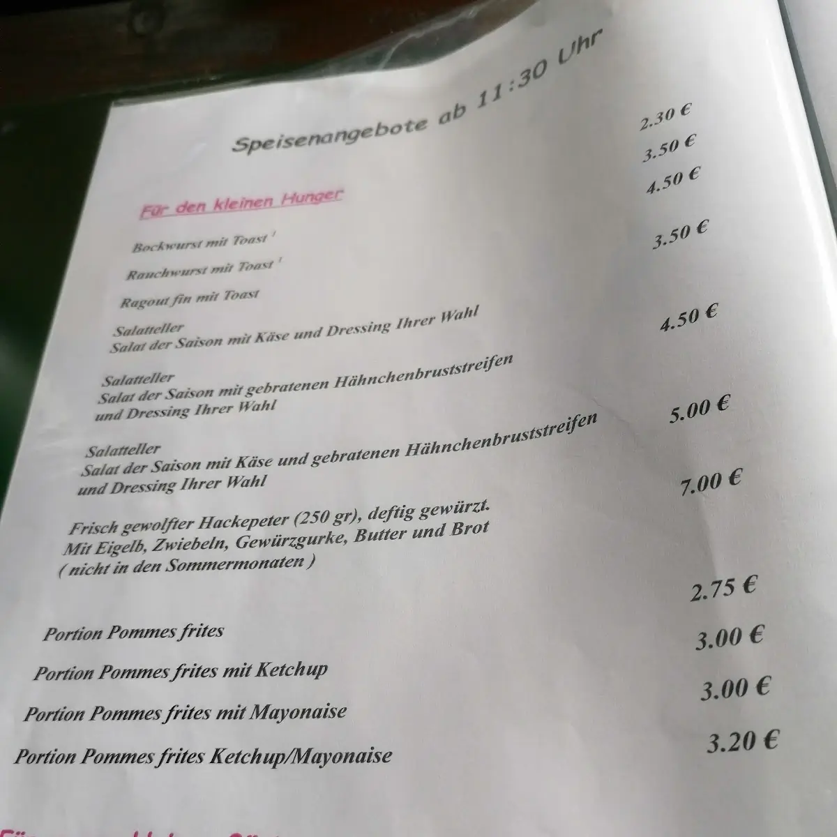 Speisekarte photo 9