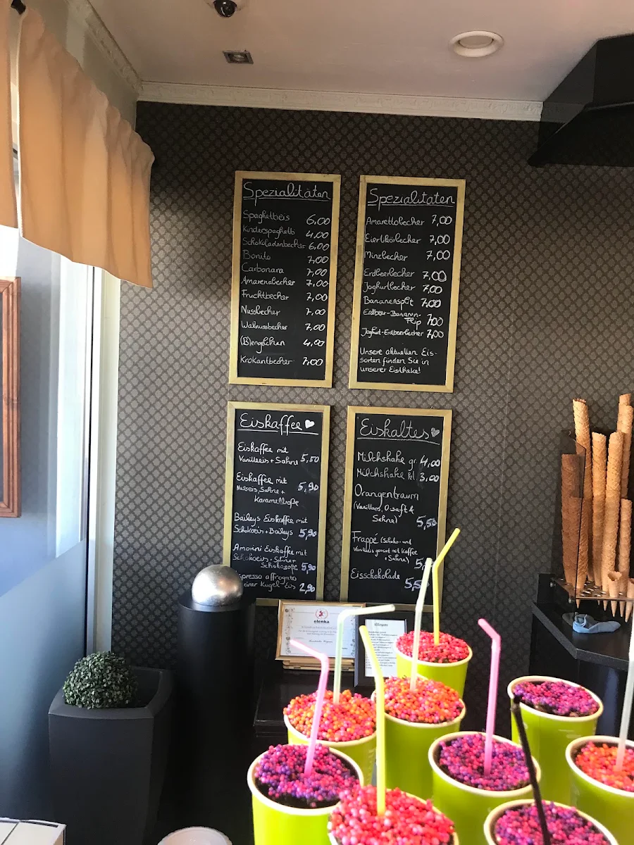 Speisekarte, Café Amorini