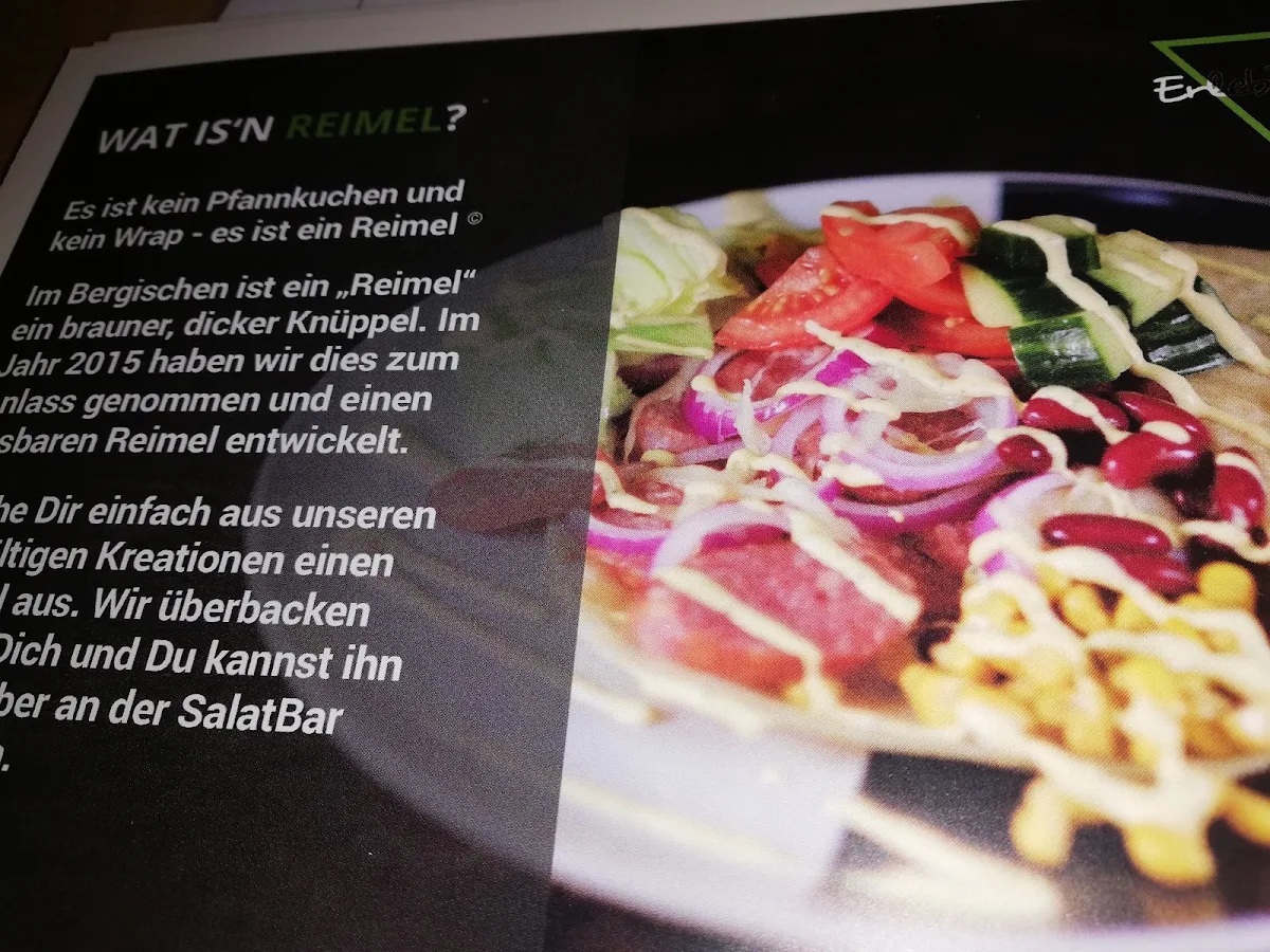 Speisekarte, ErlebBar