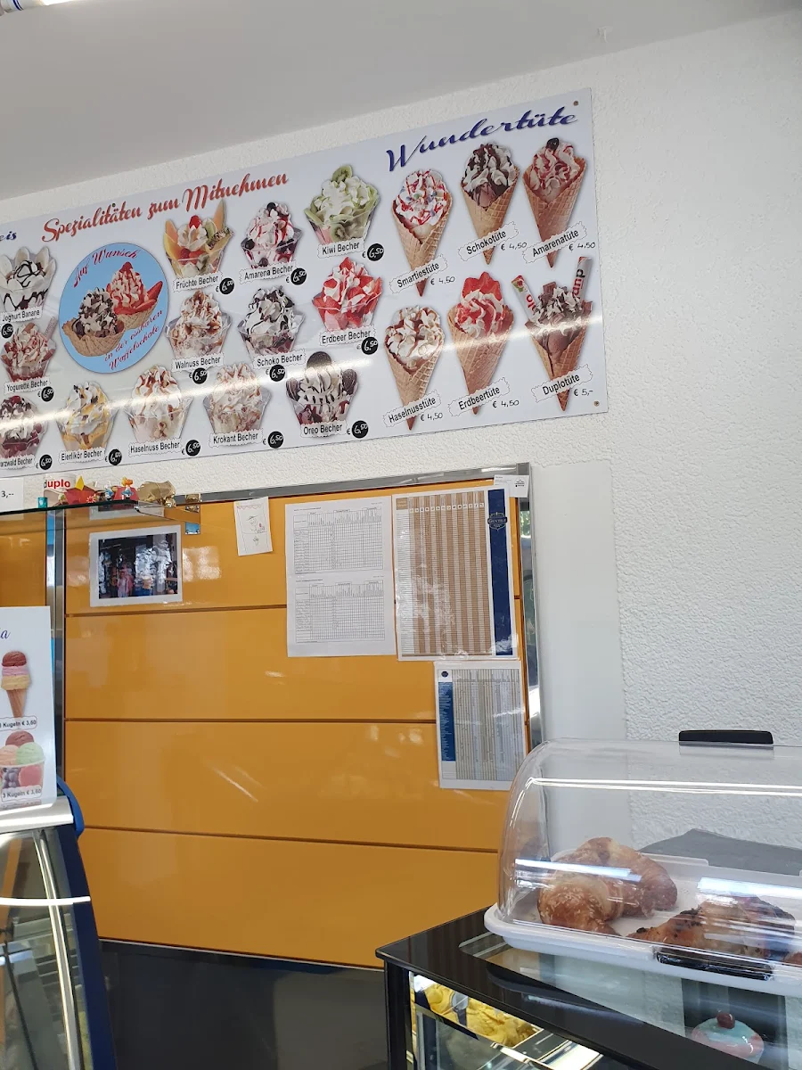 Speisekarte, La Gelateria