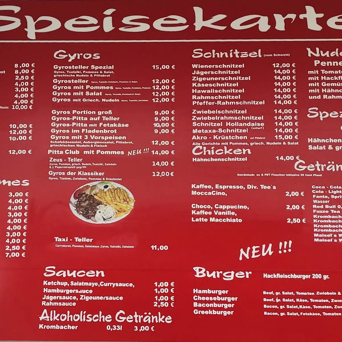 Speisekarte photo 1