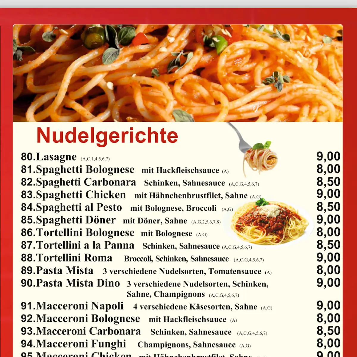Speisekarte photo 2